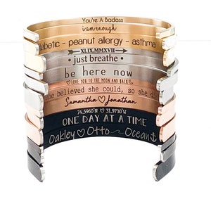 personalized mantra bracelets