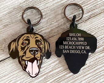 Vaccinated Add On Dog Tag, Rabies Tiny Tag, Dog Collar, Pet Tag, Pet ID Tag, Pet Accessories, Engraved Tag, Cat Tag, Cat Collar Tag, 10mm