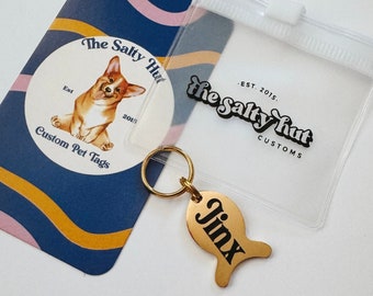 Personalized Cat ID Tag, Stainless Steel Pet Tag