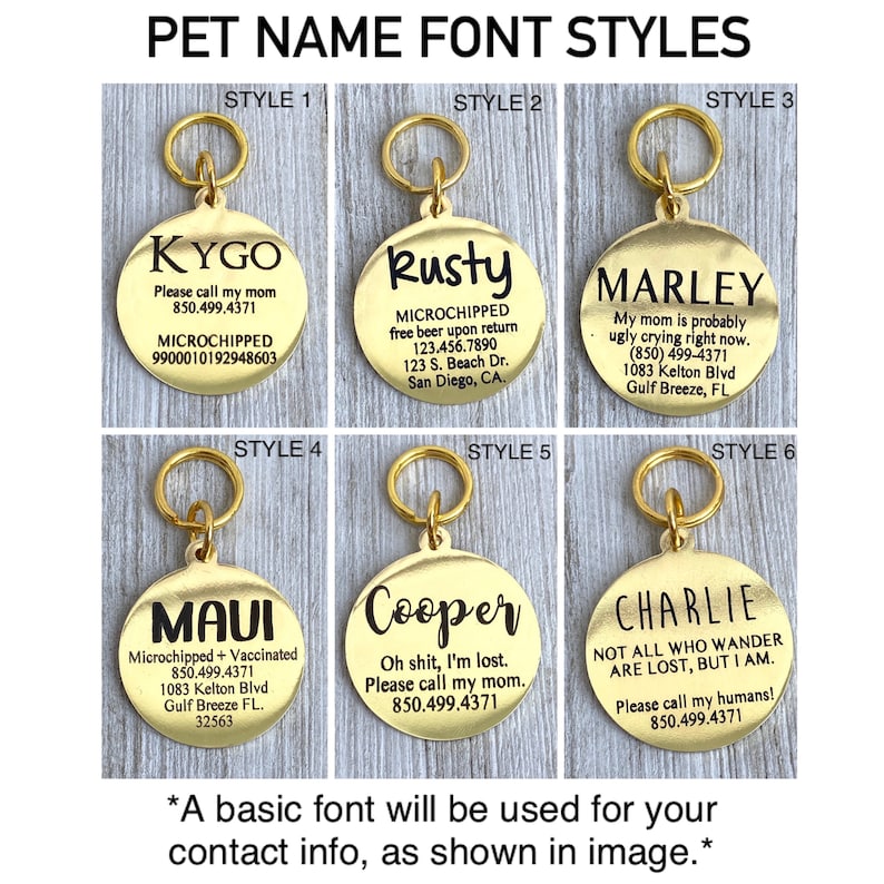 Dog ID Tag Pet ID Tag Dog Name Tag Personalized Dog Tag Custom Dog Tag Engraved Dog Tag Dog Tag Custom Pet Tag Personalized Pet Tag