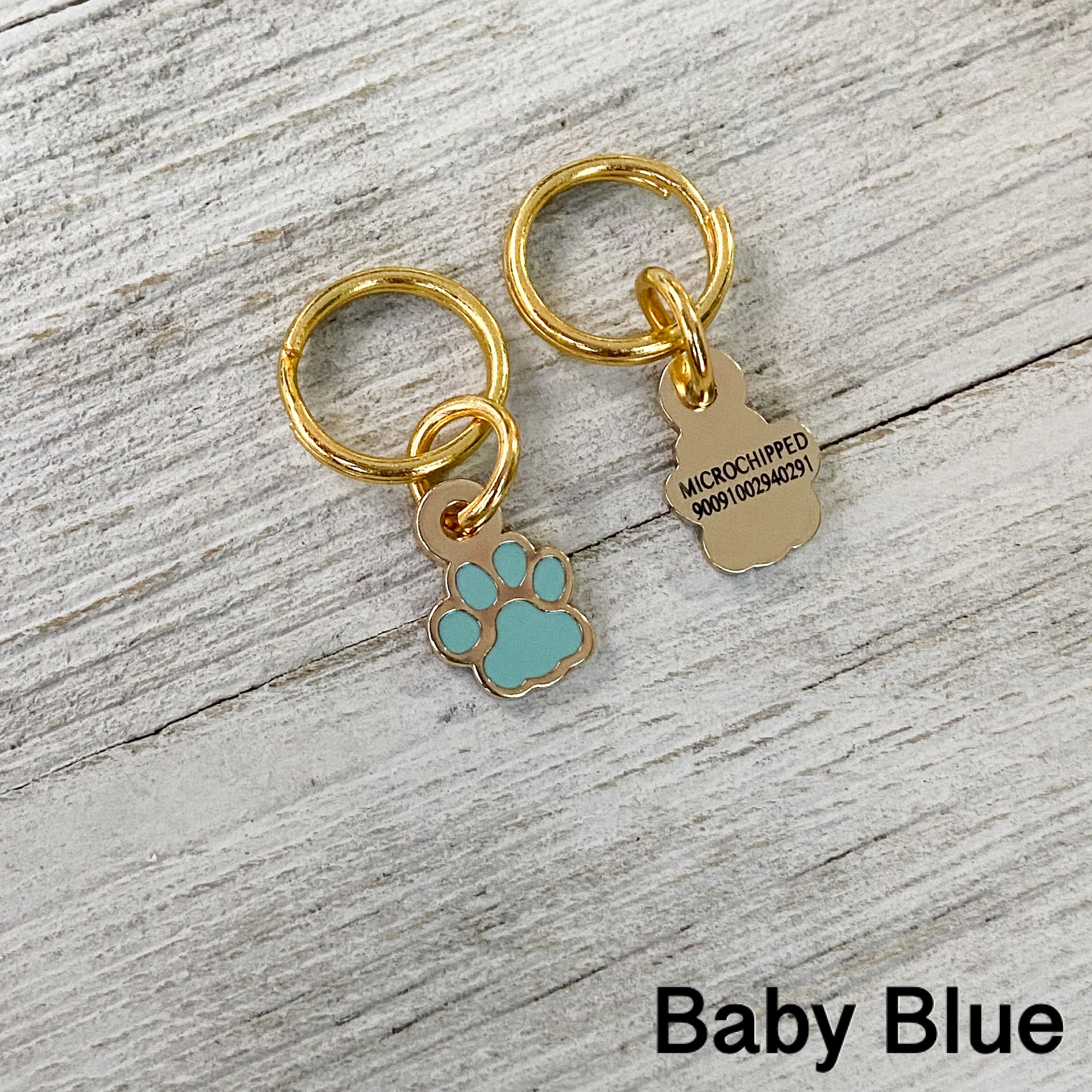 Microchip Number Dog Tag Microchipped Add On Dog Collar Pet Etsy