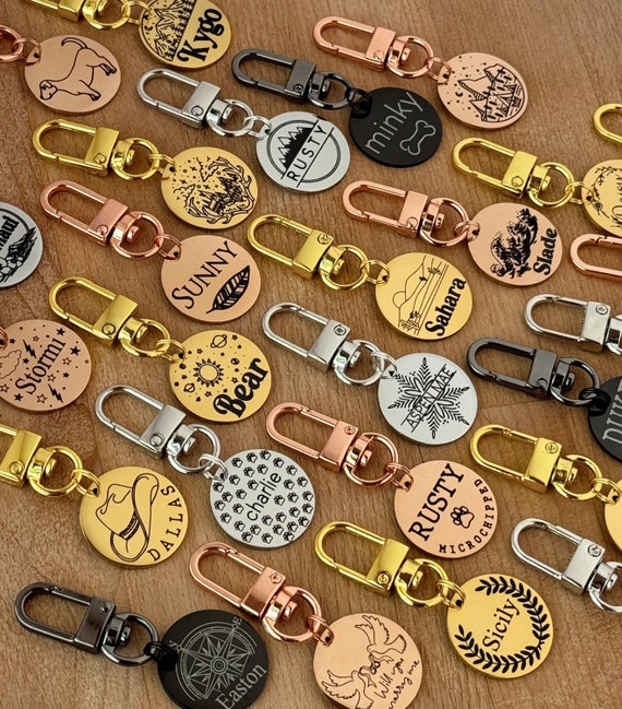 Custom Dog Name Tag, Dog ID Tag, Dog Tag for Dogs, Custom Pet Tag, Personalized Dog Tag, Pet ID Tag, Gold Mountains Dogs Tag, Steel Pet Tags