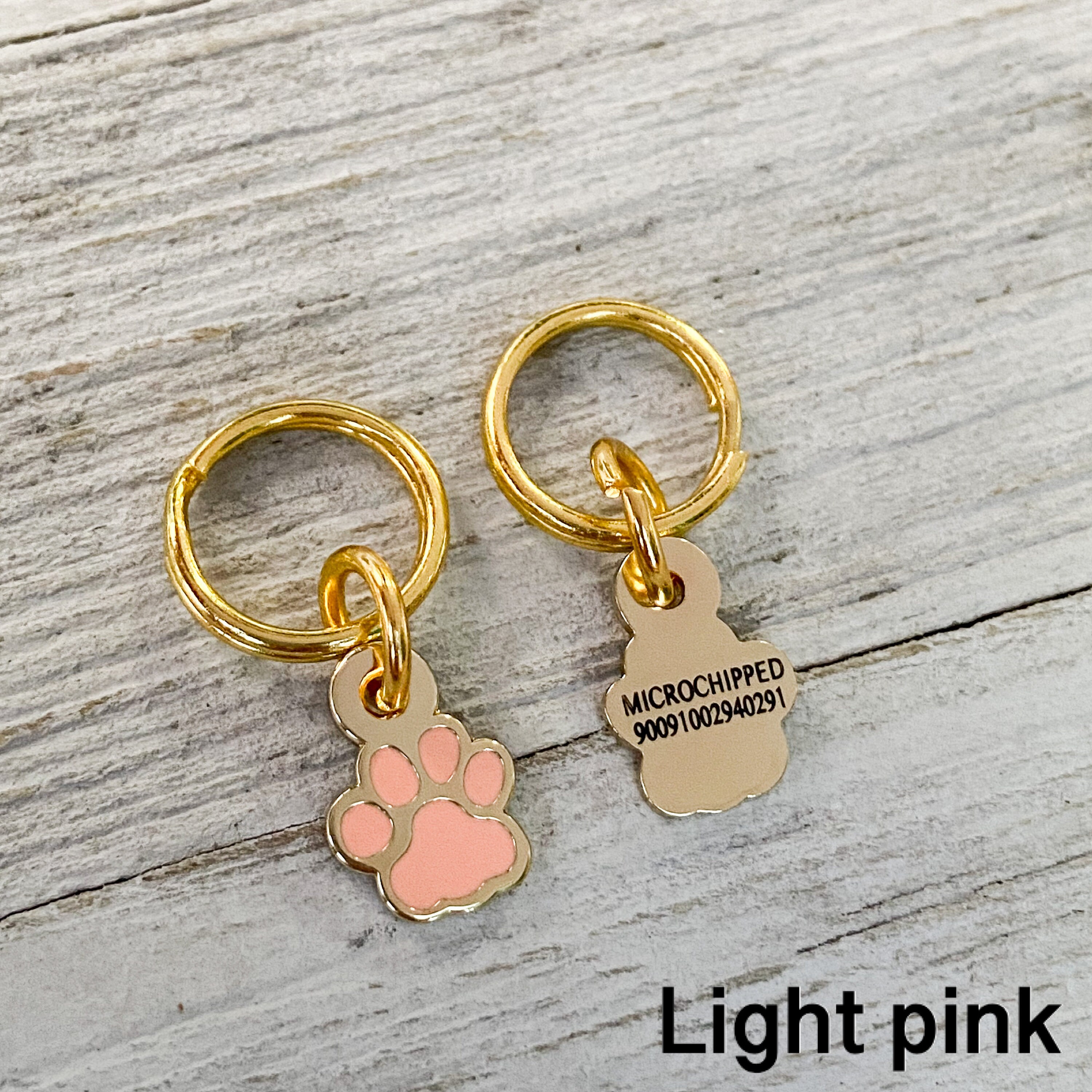 Microchip Number Dog Tag Microchipped Add On Dog Collar Pet Etsy