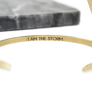 Bracciale I Am The Storm, regalo motivazionale per lei, regalo Push, regalo motivazionale per lei, braccialetto, braccialetto da donna, gioielli per lei