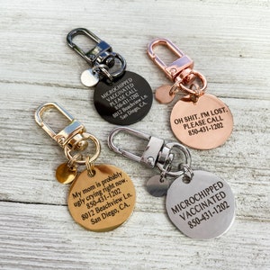 Microchip Dog Tag, Custom Dog Tag, Microchipped, Pet Tag, Dog ID Tag, Dog Collar, Puppy Tag, Personalized Dog Tag, Pet Gifts, Customized Tag image 4