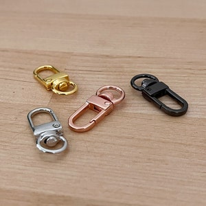 Attachment Clasp, Pet Tag Clip, Purse Clip, Keychain Clasp, Dog Tag Easy  Removal Tag, ID Tag Clip, Silver Clasp, Gold Clip, Rose Gold, Black 