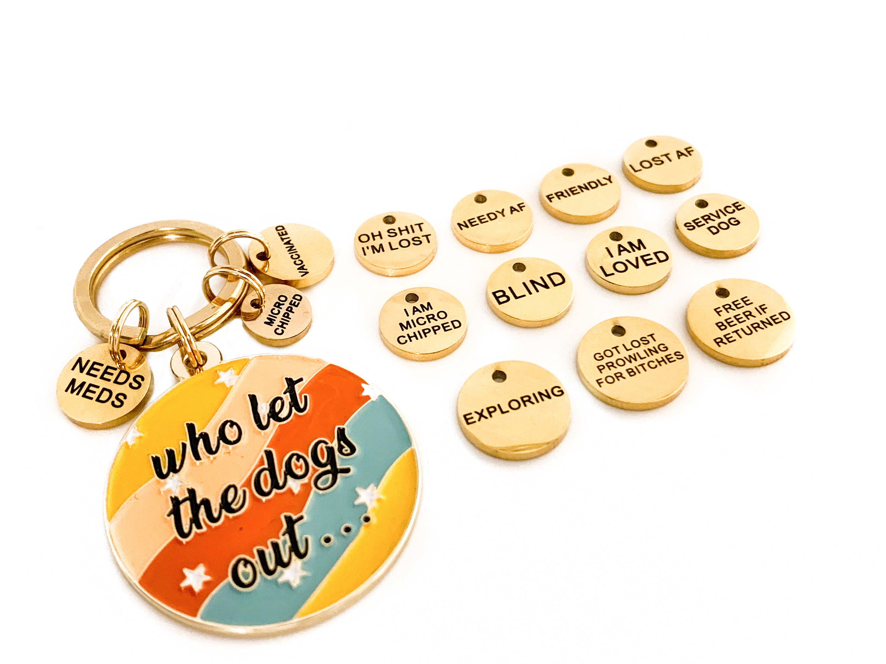 I Am Microchipped Add on Dog Tag Microchip Add On Small Dog Etsy