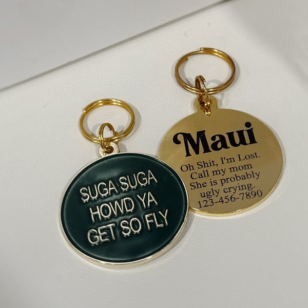 Custom Dog Tags for Pets, Personalized Dog ID Tag, Pet Name Tag, Gold Dog Tag, Engraved Dog Tag, Custom Dog Tag, Puppy Tag, Steel Dog Tag