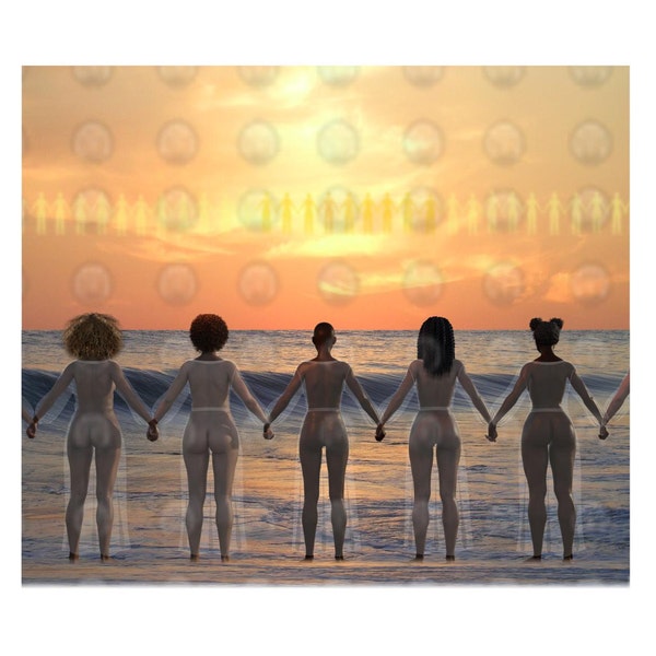 Black Art African American Art "The Gathering" print by African American Artist Eric Austin