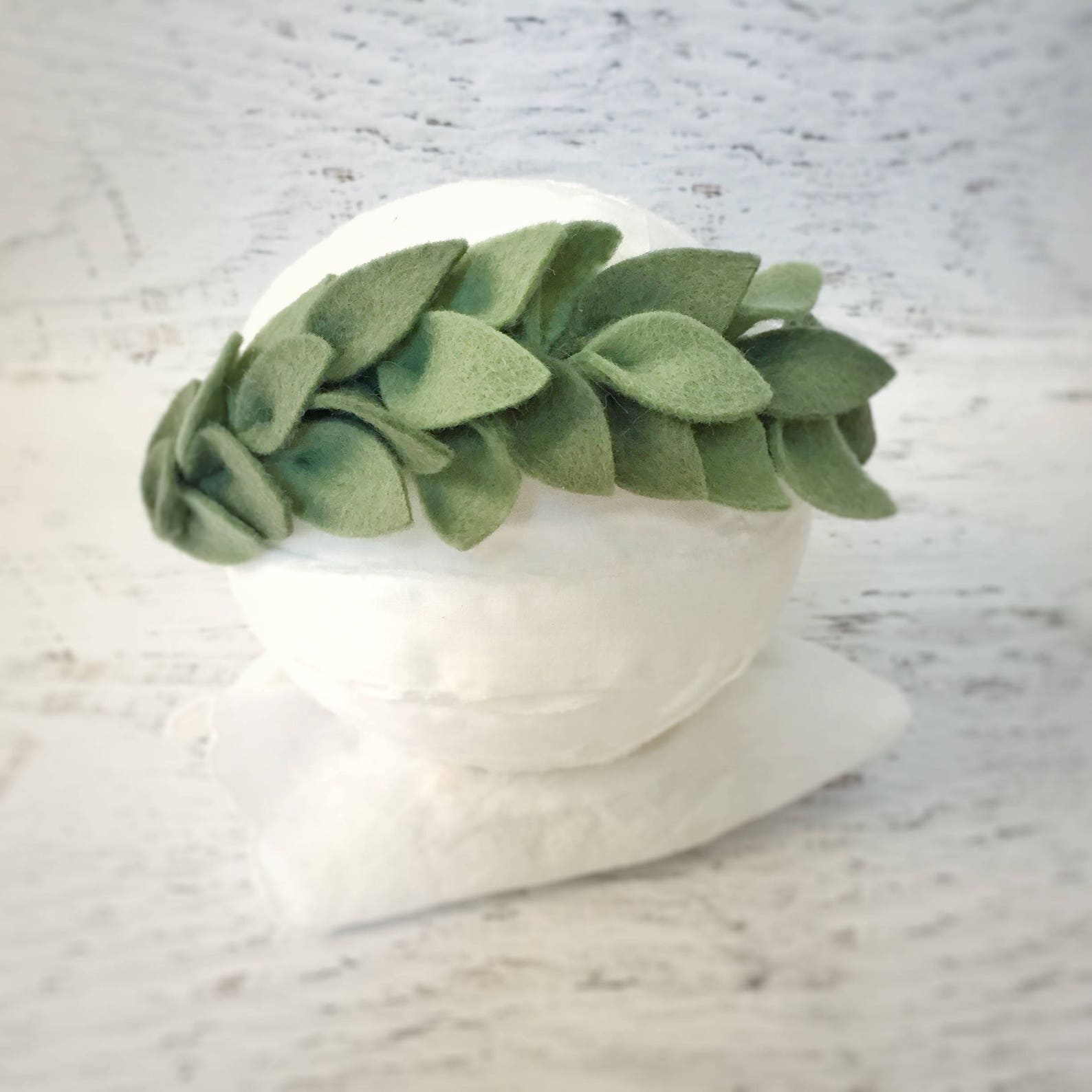 Laurel Headband Green Leaf Crown Headband Vine Headband Etsy