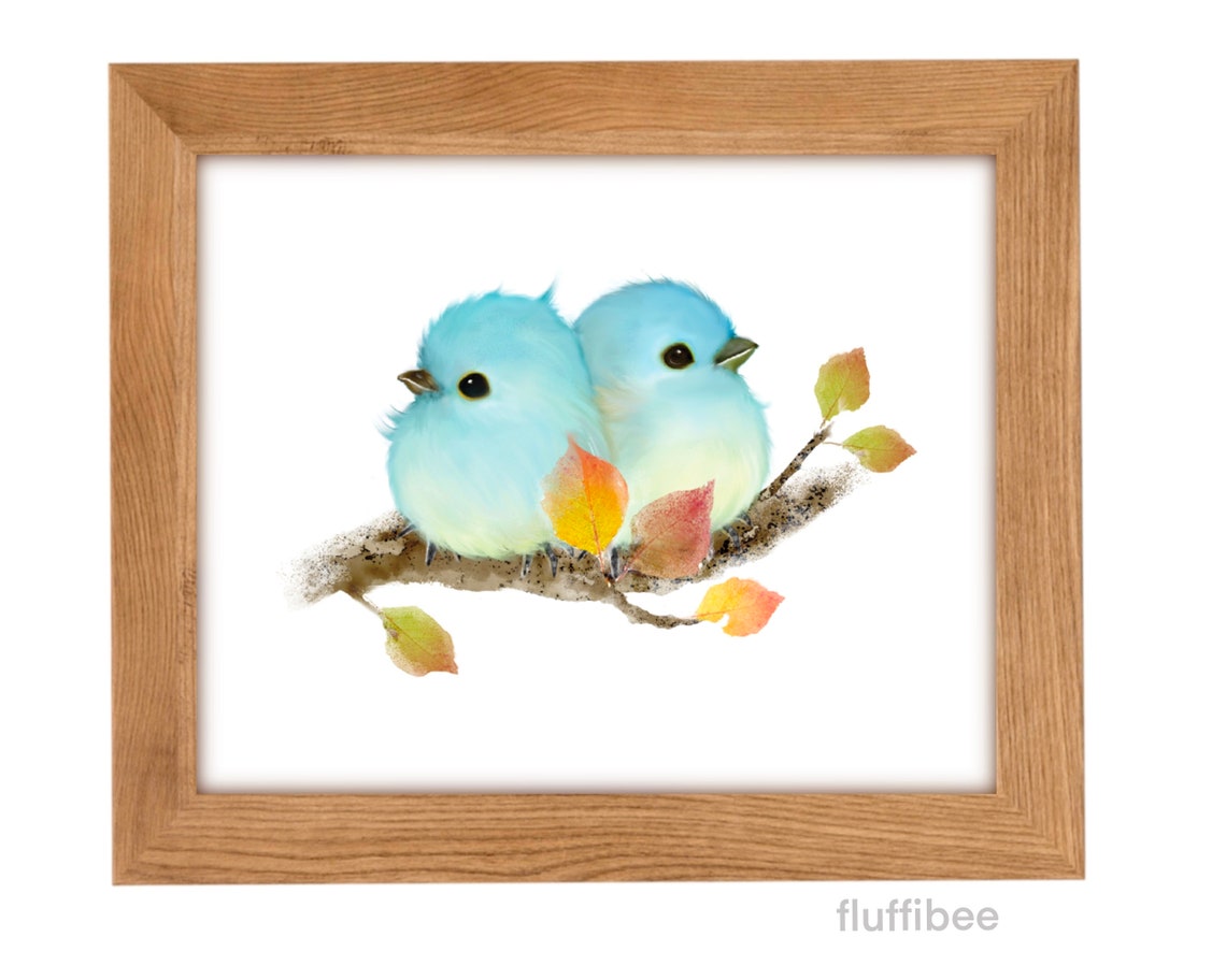 Bird Prints Bluebirds Wall Art Mountain Bluebirds Bird Wall Etsy