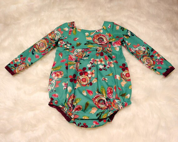 long sleeve bubble romper