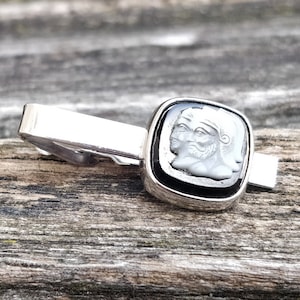 Vintage Roman Tie Clip. Gift For Dad, Groom, Groomsmen, Wedding, Anniversary, Birthday, Christmas. Rome, Emperor