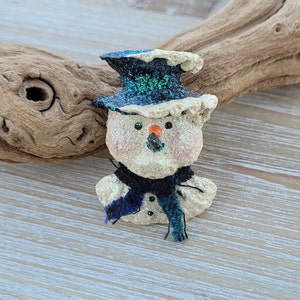 Vintage Snowman Pin. Christmas Gift, Christmas Pin. Gifts For Women, Mom, Holiday Pin