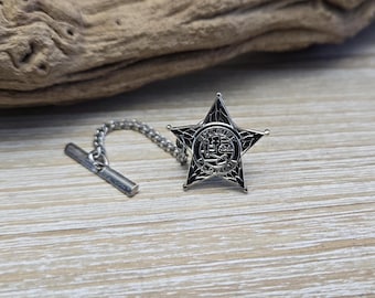 Vintage Florida Sheriff Tie Tack. Police Pin.  Gift For Dad, Mom, Collectable Americana.