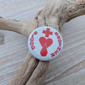 RARE Vintage Blood Brothers Button. Blood Donor Pin. Unique Collectable. Americana. 1960s