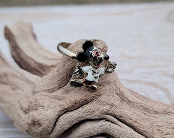 Vintage Mickey Mouse Ring. Adjustable. Gift For Anniversary, Christmas, Birthday, Kids, Boys, Girls.