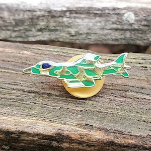 Vintage AV-8 Harrier Pin. Military Airplane Pin. Gift Dad, Anniversary, Birthday, Christmas.
