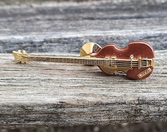 Vintage Guitar Pin. Anniversary, Gift For Dad, Groom, Birthday Gift, Musician