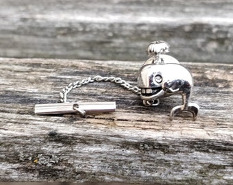Vintage Whale Tie Tack. Gift For Dad, Groom, Anniversary, Birthday