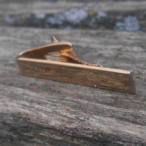Vintage Gold Tie Clip. Men, Groomsmen Gift, Dad.