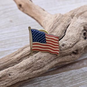 Vintage US Flag Pin. 1970s. Gift For Him, Gift For Her, Independence Day, Anniversary, Christmas, USA Flag Pin. Election Pin