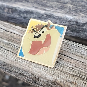 Broche vintage do Diabo da Tasmânia. Presente para mãe, aniversário, Natal, aniversário de casamento, Dia das Mães. Taz