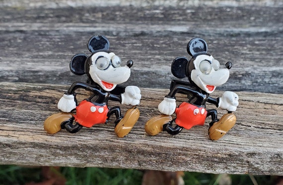 Vintage Micky Maus Manschettenknöpfe. Geschenk für Papa, Geschenke für ihn.  Jubiläumsgeschenk - .de