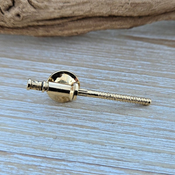 Vintage Industrial Tie Tack. Gift for Men, Dad, Mechanic, Anniversary, Birthday, Valentine. Father's Day