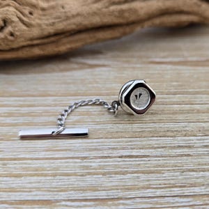 Vintage Silver Tie Tack. Gift For Dad, Groom, Groomsmen, Wedding, Anniversary, Christmas, Birthday, Father's Day. Gift For Him