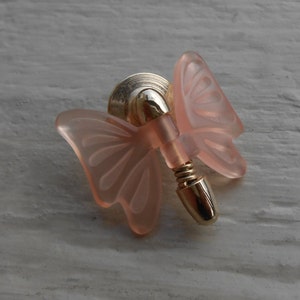 Vintage Pink Butterfly Pin. Gift For Mom, Anniversary, Birthday,