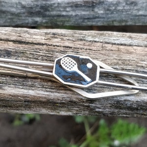 Vintage Tennis Tie Clip. Gift For Dad, Groom, Groomsmen, Wedding, Anniversary, Christmas, Birthday, Father's Day.