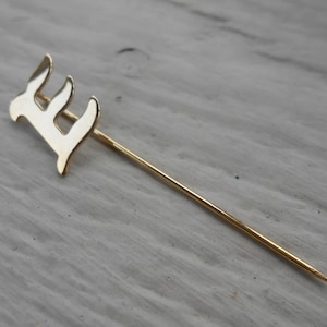 Vintage Monogram E Pin. Gift For Mom, Anniversary, Birthday. Letter E