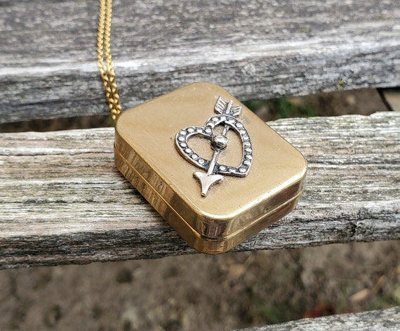 Vintage Heart Music Box Pendan. Gift For Mom, Bir… - image 3