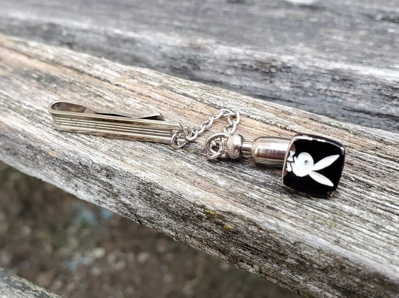 Groom Birthday Groomsmen Anniversary Father/'s Day. Gift For Dad Vintage Playboy Bunny Tie Tack Wedding Christmas