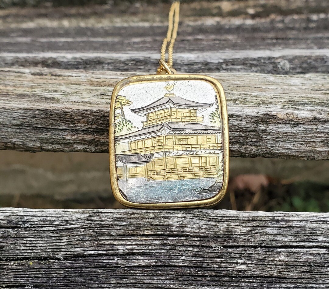 Vintage Music Box Pendant. Damascene. Gift for Mom Birthday Etsy