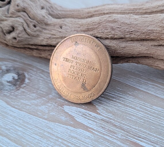 Vintage Gemini III Coin. NASA Coin. Collectable Americana. Vintage