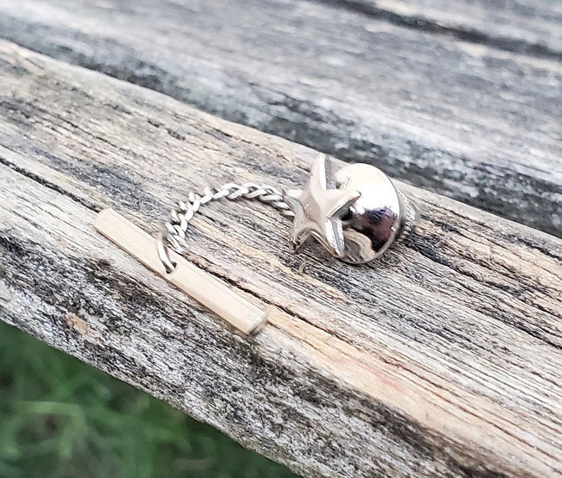 Anniversary Gift For Dad Christmas Birthday Wedding Vintage Star Tie Tack Groomsmen Groom Father/'s Day.