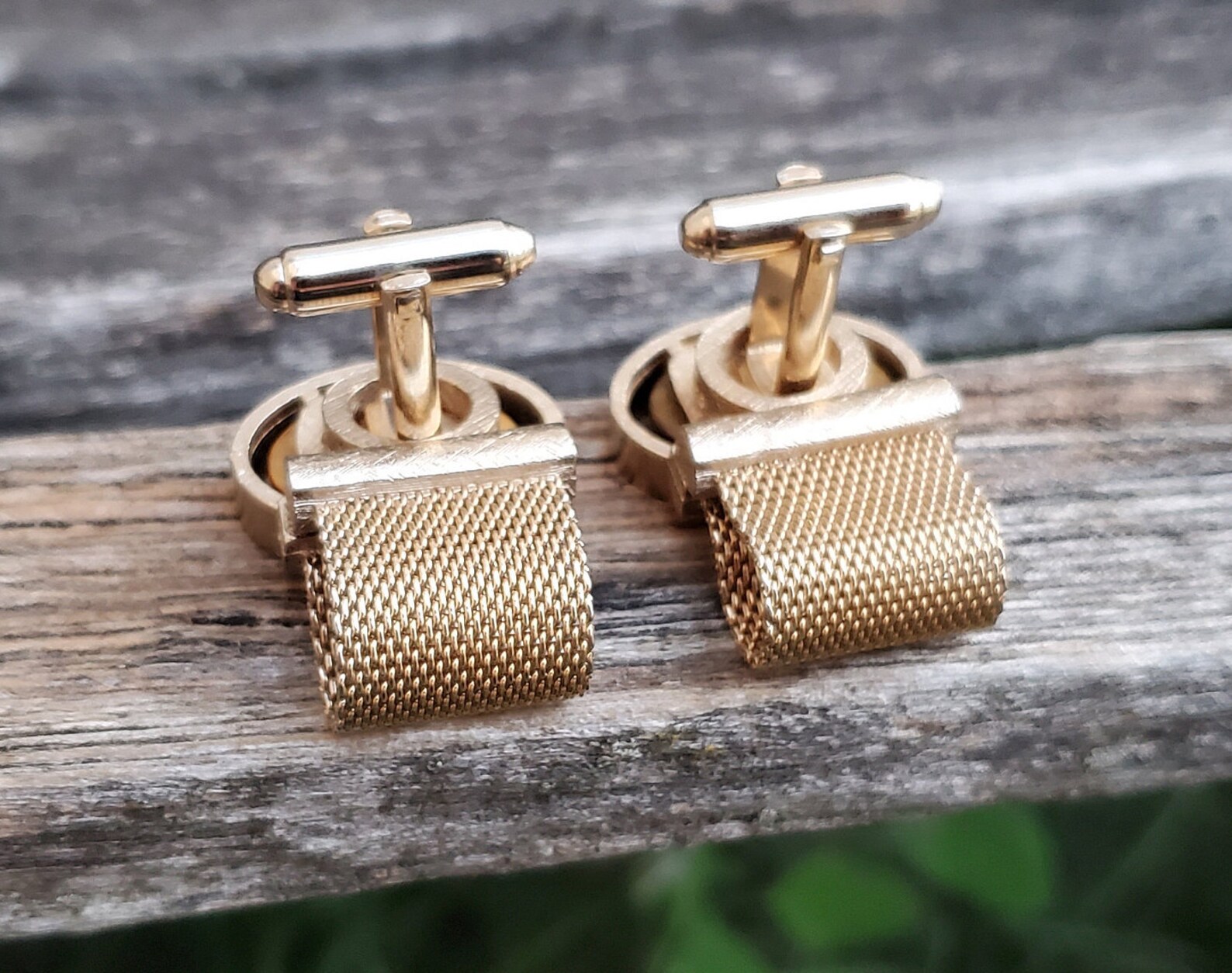 Vintage Tiger's Eye Cufflinks. Gift For Groom Groomsmen Etsy