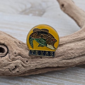 Vintage Texas Fish Pin. Texas Pin. Gift For Dad, Mom, Birthday, Anniversary, Christmas. Collectable Americana