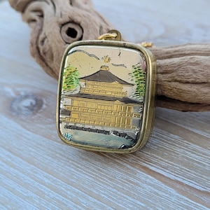 Vintage Spieluhr Anhänger. Sakura Sakura. Damast. Geschenk für Mama, Geburtstag, Jubiläum, Weihnachtsgeschenk.