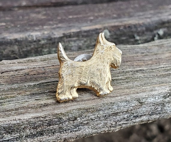 Vintage Scottie Dog Pin. Gift For Mom, Dad, Anniv… - image 1