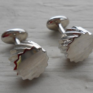 Vintage Silver Cufflinks. Gift For Dad, Anniversary, Birthday, Groom