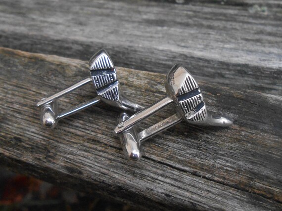 Men/'s Vintage Silver Square Cufflinks Wedding Groomsmen Gift Dad.