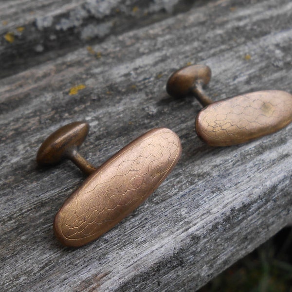 Vintage Victorian Cufflinks. 1870s. Gift For Dad, Groom, Anniversary, Birthday, Groomsmen .