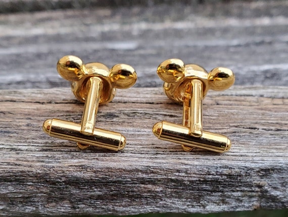 Wedding Groomsmen Vintage Mickey Mouse Cufflinks Groom Birthday Gift For Dad Anniversary Christmas.