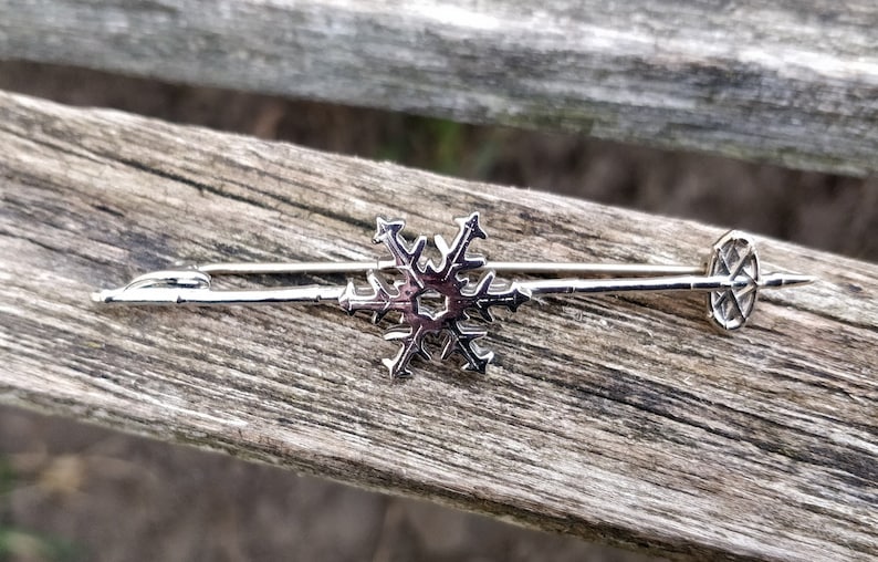 Tie Clip Christmas. Birthday Vintage Ski Pin Gift For Dad Anniversary Mom Wedding