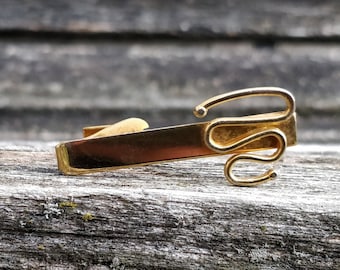 Vintage Abstract Tie Clip. Gift for Men, Dad, Groom, Groomsmen, Wedding, Anniversary, Birthday