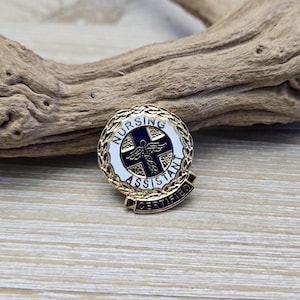 Vintage Certified Nursing Assistant Pin. Caduceus Pin. Nursing Gift. Nurse Pin. Medical Pin. CNA Pin.
