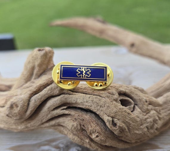 Vintage Medical Pin. Star Of Life Pin. Rod Of Ascelpius. Enamel Pin. Caduceus Pin. Medical Gift. EMT, Paramedic, Doctor, Nurse.
